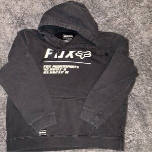 Fox Racing Hoodie Sweatshirt Men Size X Large Black